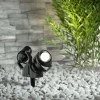 Aardspiesspot Minitommy-EL 2-lamp zwart/frosted