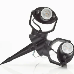 Aardspiesspot Minitommy-EL 2-lamp zwart/frosted