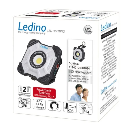Accu-spot Schönau, LED handlamp met 1.000lm