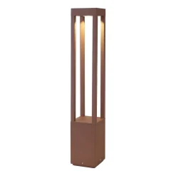 Agra LED tuinpadverlichting, bruin, aluminium, hoogte 65 cm