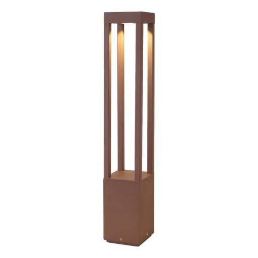 Agra LED tuinpadverlichting, bruin, aluminium, hoogte 65 cm