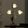 Alga tafellamp, 3-lamps, ijzer, glas, Florentijn