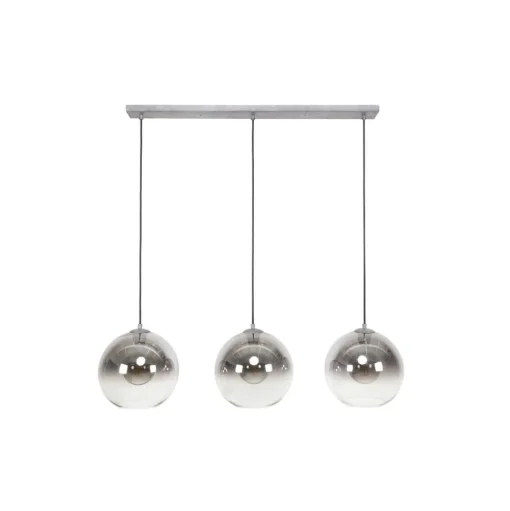Allessandra hanglamp, 3-lamps, Ø 29 cm, rookgrijs, glas
