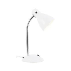 Allison tafellamp, wit, hoogte 33,5 cm, metaal