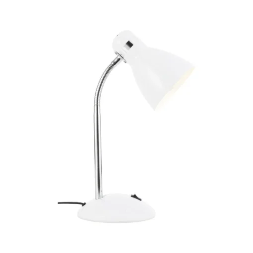 Allison tafellamp, wit, hoogte 33,5 cm, metaal