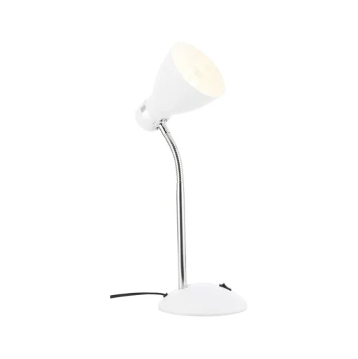 Allison tafellamp, wit, hoogte 33,5 cm, metaal
