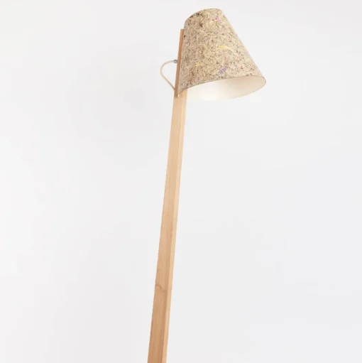 ALMUT 1411 vloerlamp gebogen Ø30cm Alpenweide