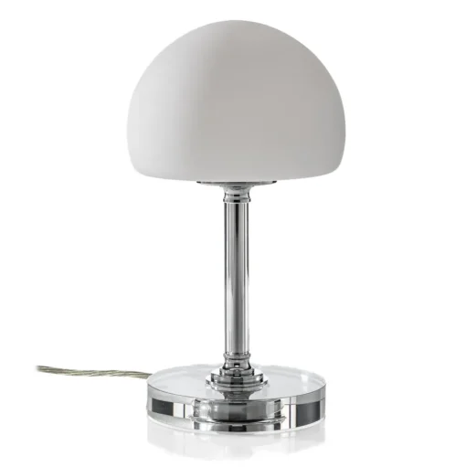 Ancilla - verchroomde LED tafellamp met dimmer