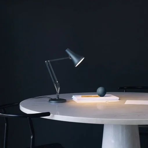 Anglepoise 90 Mini Mini LED tafellamp staalblauw