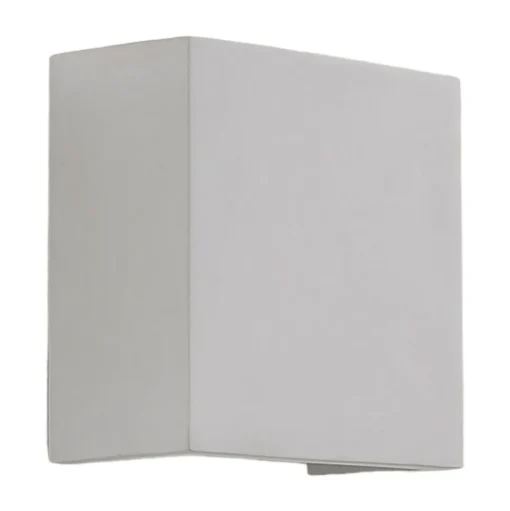 Anneke - hoekige LED wandlamp van gips