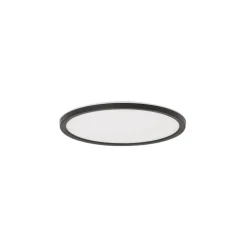 Aqua LED paneel, Ø 30 cm, zwart, metaal/kunststof, CCT dimbaar