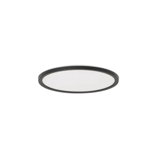 Aqua LED paneel, Ø 30 cm, zwart, metaal/kunststof, CCT dimbaar