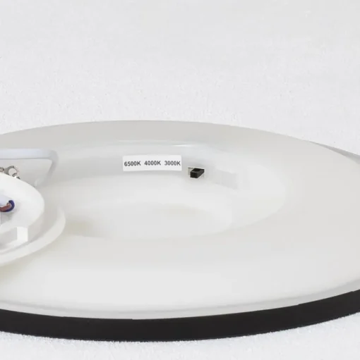 Aqua LED paneel, Ø 30 cm, zwart, metaal/kunststof, CCT dimbaar