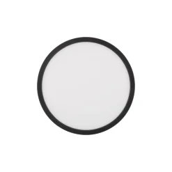 Aqua LED paneel, Ø 30 cm, zwart, metaal/kunststof, CCT dimbaar