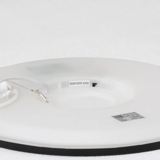 Aqua LED paneel, Ø 40 cm, zwart, metaal/kunststof, CCT dimbaar