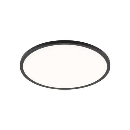 Aqua LED paneel, Ø 40 cm, zwart, metaal/kunststof, CCT dimbaar
