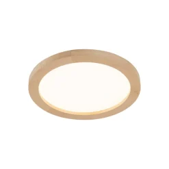 Aqua LED plafondlamp, beuken, Ø 32,5 cm, 24 W