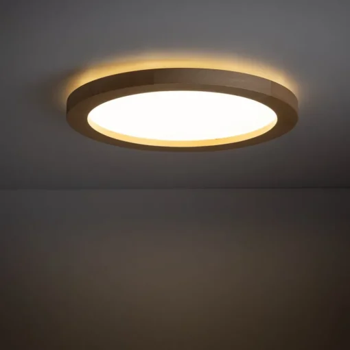 Aqua LED plafondlamp, beuken, Ø 32,5 cm, 24 W