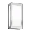 Aqua Rain buitenwandlamp, roestvrij staal