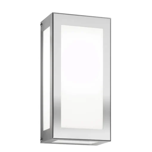 Aqua Rain buitenwandlamp, roestvrij staal