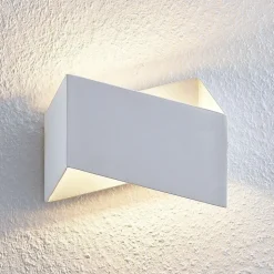 Arcchio Assona wandlamp, wit-zilver