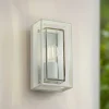 Arcchio buitenwandlamp Ismera, wit, IP65, glas, E27