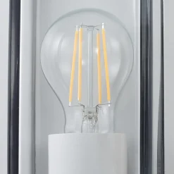 Arcchio buitenwandlamp Ismera, wit, IP65, glas, E27