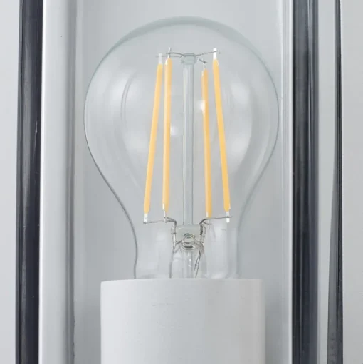 Arcchio buitenwandlamp Ismera, wit, IP65, glas, E27