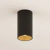 Arcchio Downlight Brinja, zwart, metaal, Ø 6 cm, rond, GU10