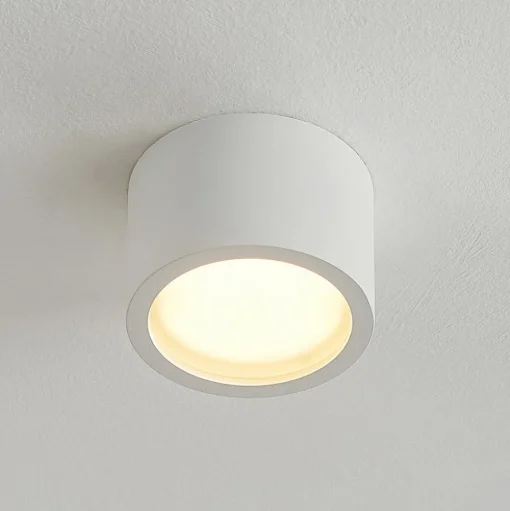 Arcchio downlight Nieva, GX53, wit, rond, Ø 10cm, metaal
