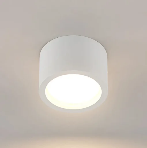 Arcchio downlight Nieva, GX53, wit, rond, Ø 10cm, metaal
