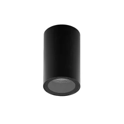 Arcchio downlight Olivir, zwart, metaal, Ø 6cm, GU10, IP44