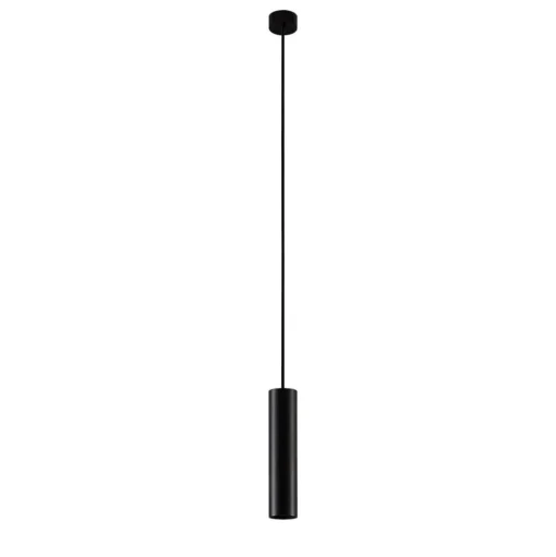 Arcchio Ejona hanglamp, hoogte 35 cm, zwart, aluminium