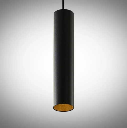 Arcchio Ejona hanglamp, hoogte 35 cm, zwart, aluminium