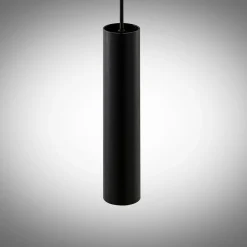 Arcchio Ejona hanglamp, hoogte 35 cm, zwart, aluminium