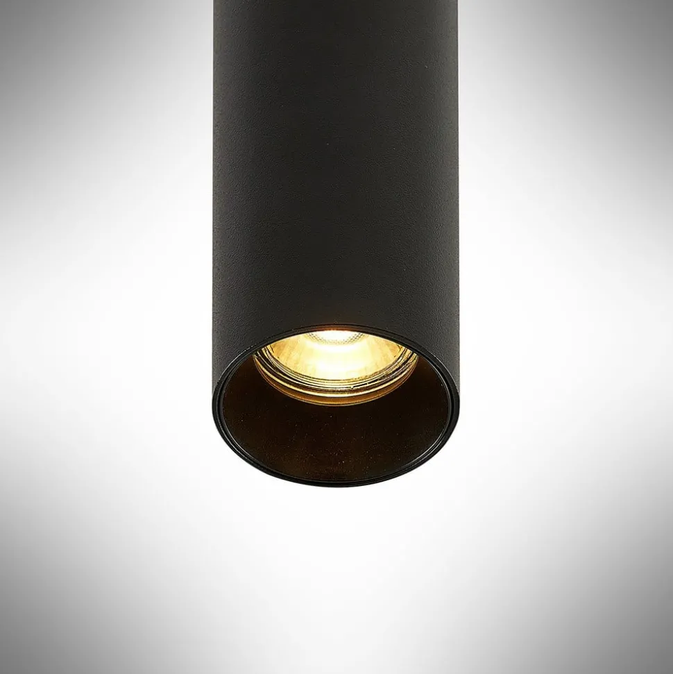 Arcchio Ejona hanglamp, hoogte 15 cm, zwart, metaal