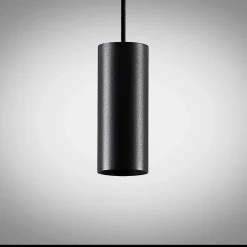 Arcchio Ejona hanglamp, hoogte 15 cm, zwart, metaal