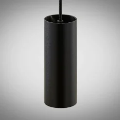 Arcchio Ejona hanglamp, hoogte 15 cm, zwart, metaal