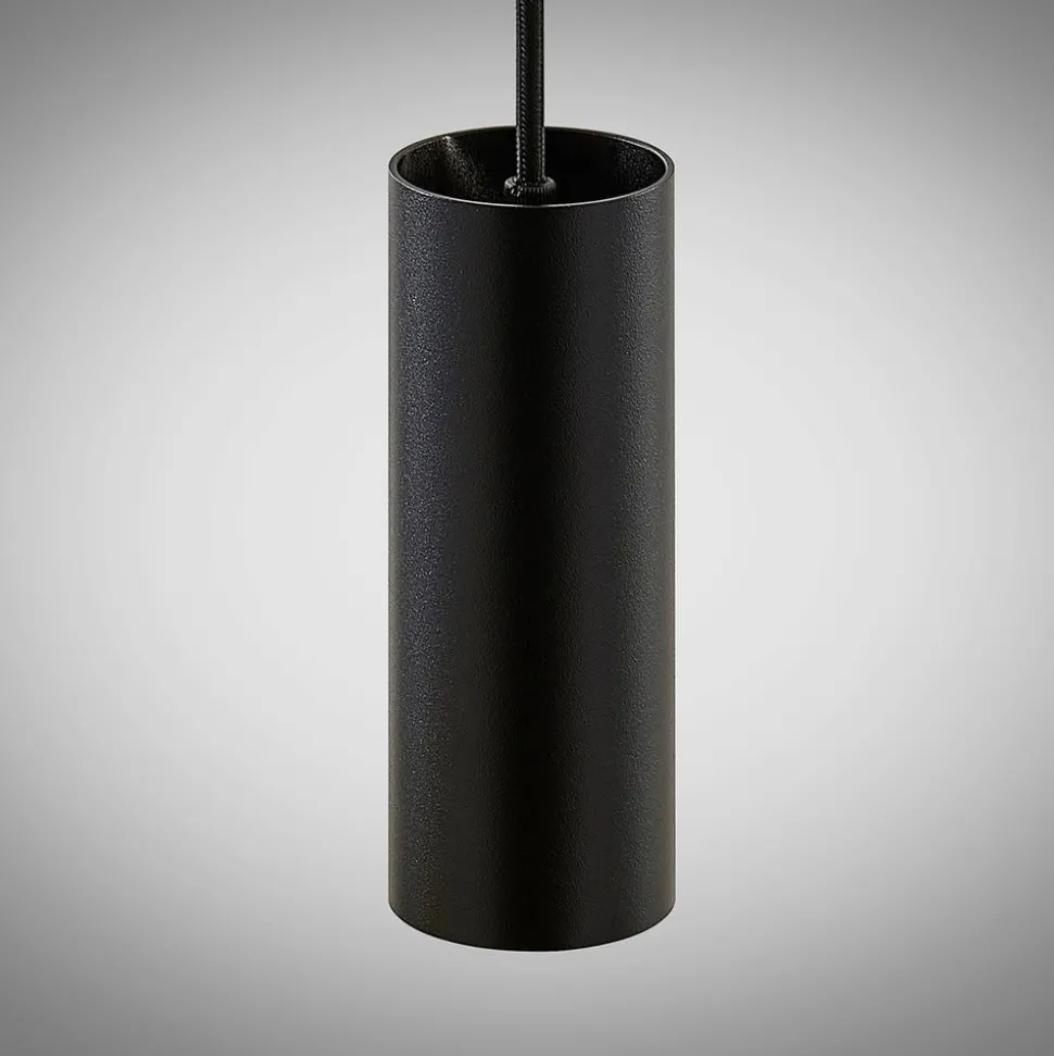 Arcchio Ejona hanglamp, hoogte 15 cm, zwart, metaal