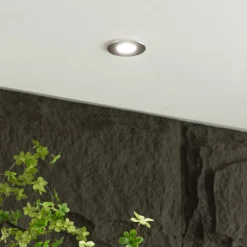 Arcchio Elmon LED inbouwlamp, IP65, chroom