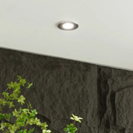 Arcchio Elmon LED inbouwlamp, IP65, chroom