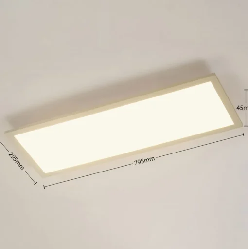 Arcchio Enja LED paneel, 79,5 cm x 29,5 cm