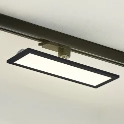 Arcchio Hairis LED paneel, 30 cm, zwart, 4000 K