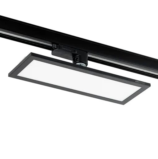 Arcchio Hairis LED paneel, 30 cm, zwart, 4000 K