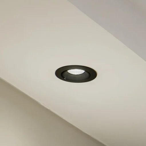 Arcchio Harcos LED downlight, zwart, Ø 11 cm, 4.000K