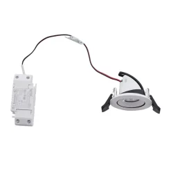 Arcchio Harcos LED downlight, wit, Ø 8 cm, 4.000K