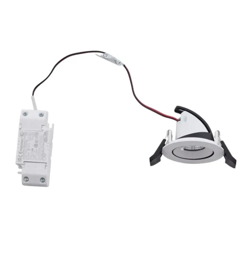 Arcchio Harcos LED downlight, wit, Ø 8 cm, 4.000K