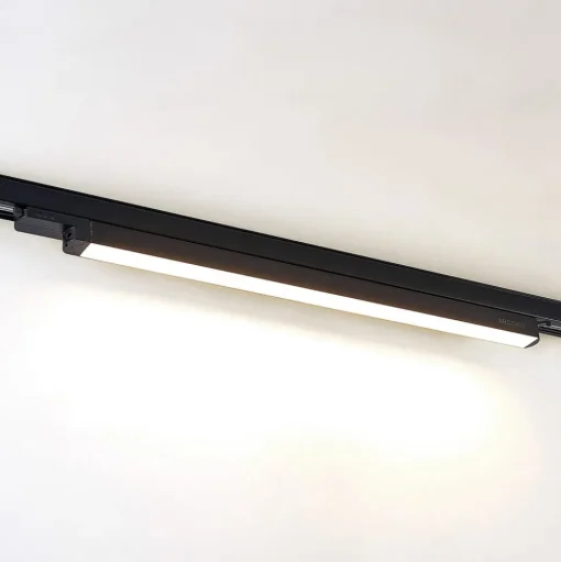 Arcchio Harlow LED track light, zwart, 69 cm, 3.000 K