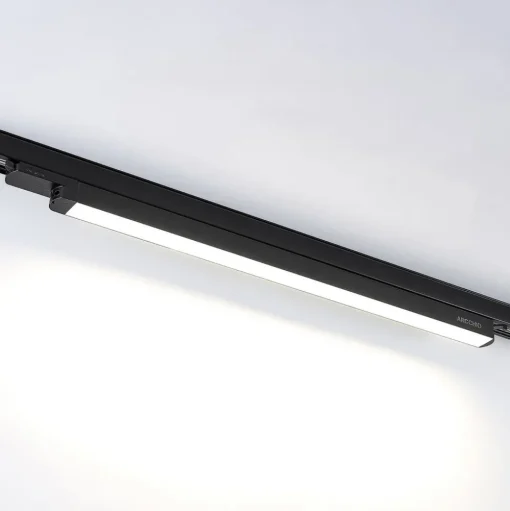 Arcchio Harlow LED track light, zwart, 69 cm, 4.000 K