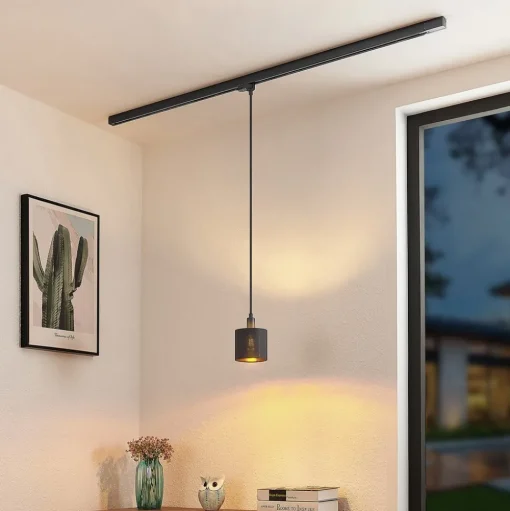 Arcchio Heleni hanglamp rail zwartgoud 12cm
